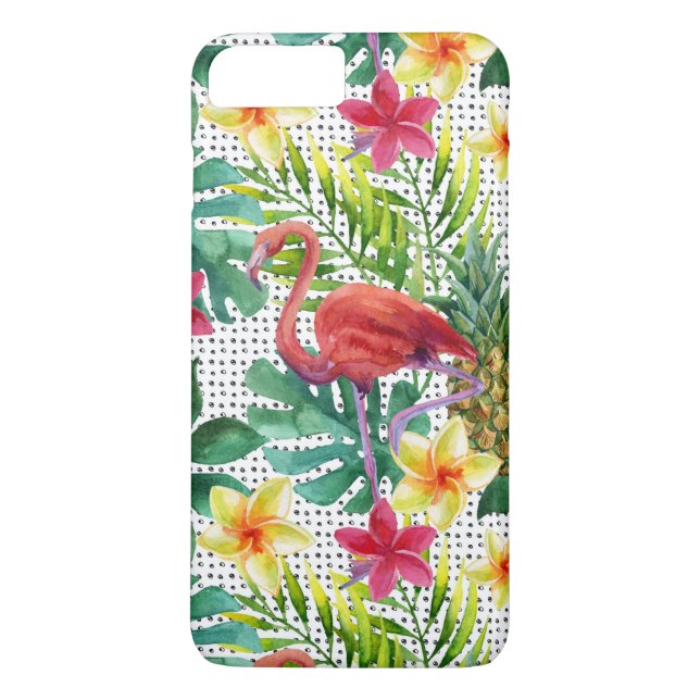 Capa Para iPhone, Case-Mate Aguarela tropical (Verso)