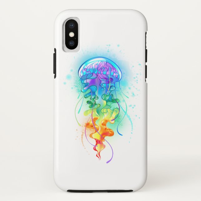 Capa Para iPhone, Case-Mate Águas-vivas do arco-íris (Verso)
