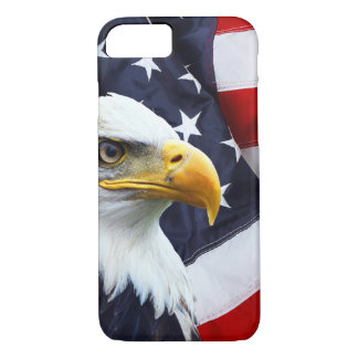 Capa Para iPhone Da Case-Mate Águia americana norte-americana na bandeira