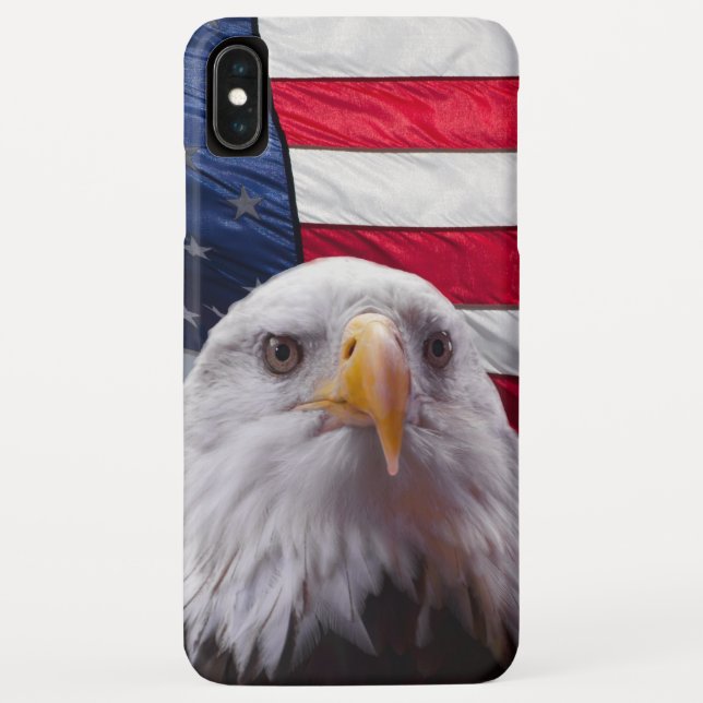 Capa Para iPhone, Case-Mate Águia e bandeira americanas (Verso)