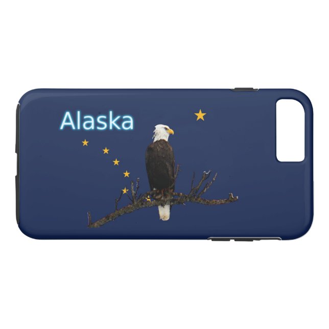 Capa Para iPhone, Case-Mate Alaska Eagle E Flag (Verso (Horizontal))