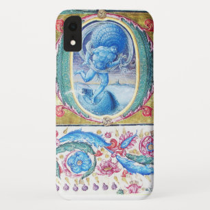 CAPA PARA iPhone DA Case-Mate ALEGAÇÃO DO MONOGRAMA DA MINIATURA FLORAL ANTIQU