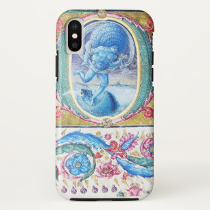 CAPA PARA iPhone XS ALEGORIA DO MONOGRAMA DIMINUTO FLORAL DA
