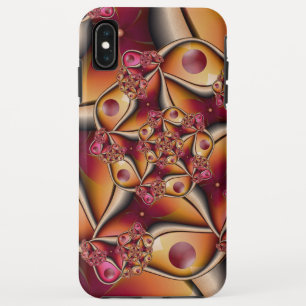 Capa Para iPhone Da Case-Mate Alegria Colorida Abstrata Fantasia Fractal Laranja
