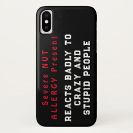 Capa Para iPhone Da Case-Mate Alergia Grave Presente - Reage Mal