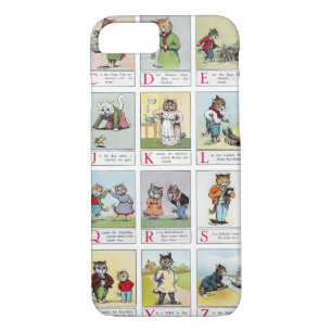 Capa iPhone 8/ 7 Alfabeta de Gato, Louis Wain