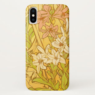 Capa Para iPhone Da Case-Mate Alfonse Mucha Art Nouveau Lily Flores