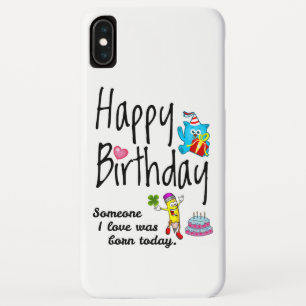 Capa Para iPhone Da Case-Mate Alguém que eu amo era nascer hoje. Aniversário Des