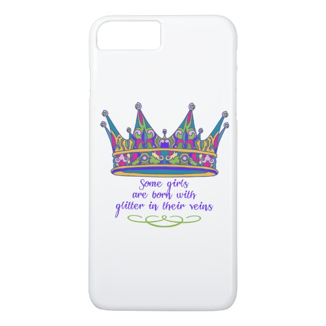 Capa Para iPhone, Case-Mate Algumas meninas são nascidas com brilho em suas (Verso)
