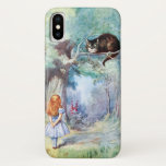Capa Para iPhone X Alice no gato de Cheshire do país das maravilhas<br><div class="desc">Ilustração de cor original pelo senhor John Tenniel para Alice&#39; as aventuras de s no país das maravilhas e na Alice através do espelho por Lewis Carroll publicaram em 1911. " Eu rosnar quando I&#39; m satisfeito, e sacudir minha cauda quando I&#39; angry&quot de m; . Os artigos de harmonização...</div>