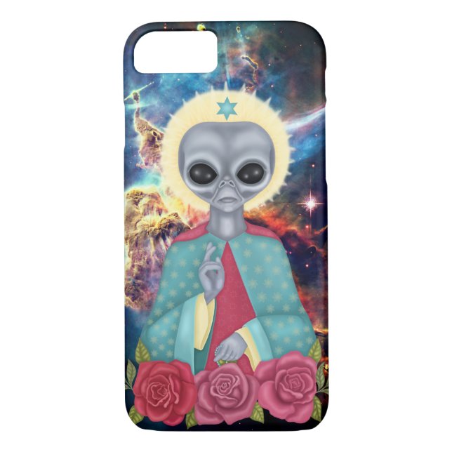 Capa Para iPhone, Case-Mate Alienígena cinza (Verso)