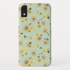 Capa Para iPhone Da Case-Mate Alma Amarelo-Amarelo-Branco Pintado Girassol