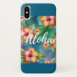 Capa Para iPhone Da Case-Mate Aloha Hibiscus Tropical Watercolor Design