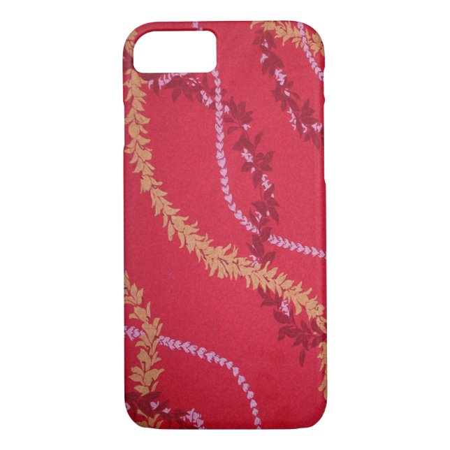 Capa Para iPhone, Case-Mate Aloha Shirt Red Leis Hawaiian (Verso)