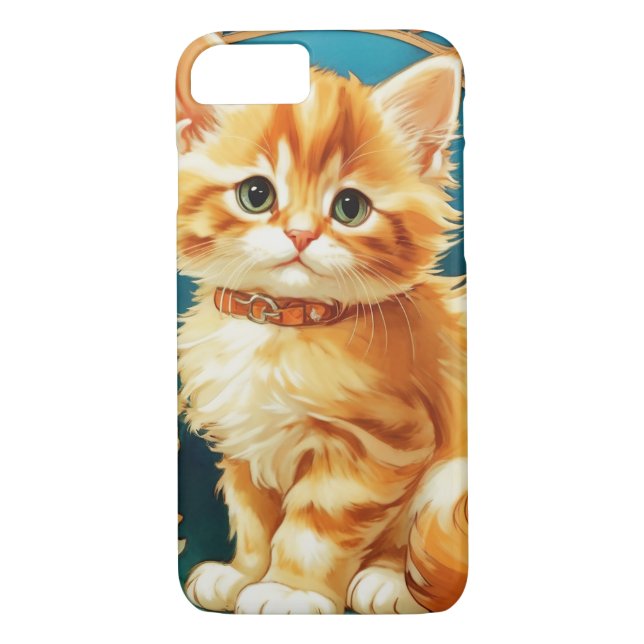 Capa Para iPhone, Case-Mate Alphonse Mucha Art Nouveau Cat (Verso)