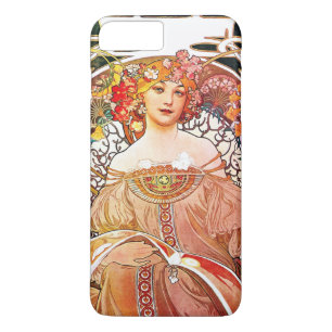 Capa iPhone 8 Plus/7 Plus Alphonse Mucha DaydredreFloral Vintage Art Nouveau