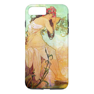 Capa iPhone 8 Plus/7 Plus Alphonse Mucha Girl By Pond