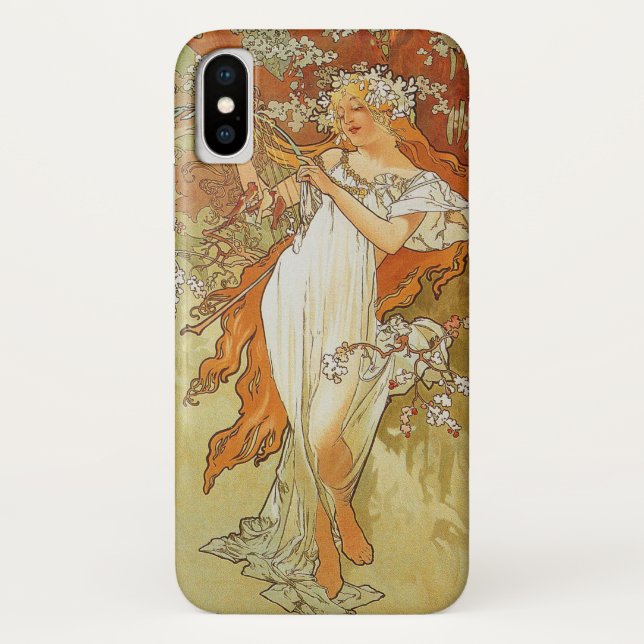 Capa Para iPhone, Case-Mate Alphonse Mucha - Primavera (Verso)