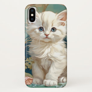Capa Para iPhone Da Case-Mate Alphonse Mucha Style White Cat
