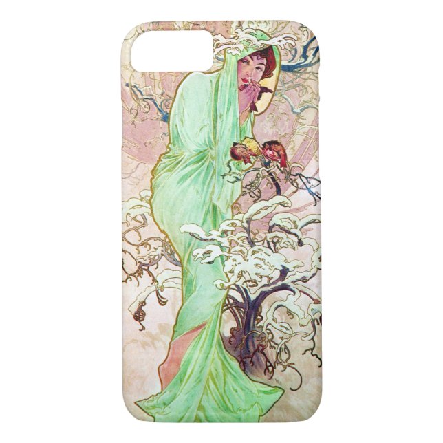 Capa Para iPhone, Case-Mate Alphonse Mucha Winter II (Verso)
