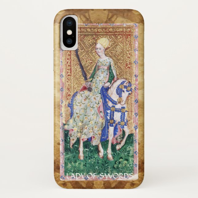 CAPA PARA iPhone, Case-Mate  ALVAS ANTIGAS DE RENAISSÂNCIA/SENHORA DE ESPADAS (Verso)