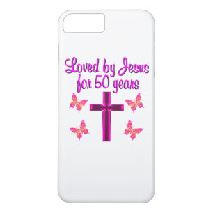 CAPA iPhone 8 PLUS/7 PLUS AMADO POR JESUS POR 50 ANOS
