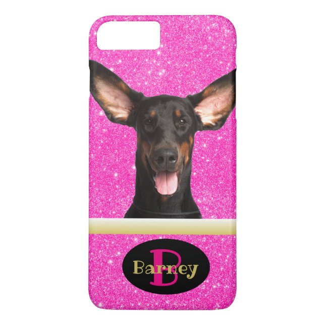 Capa Para iPhone, Case-Mate Amante de Cachorro Rosa Personalizado com Foto Nom (Verso)