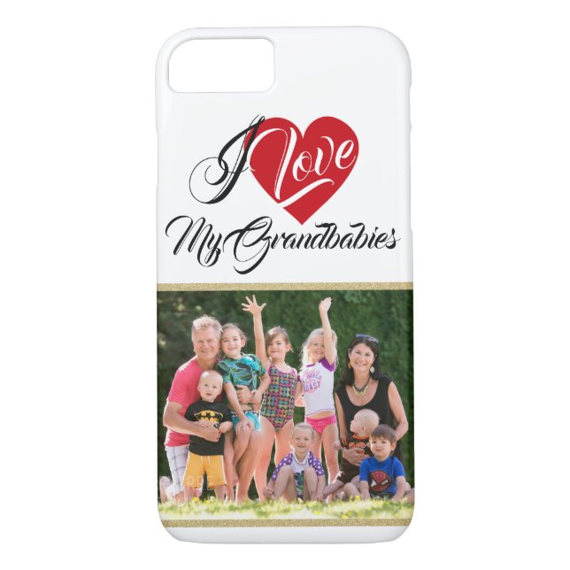 Capa Para iPhone, Case-Mate Ame meus netos com foto (Verso)
