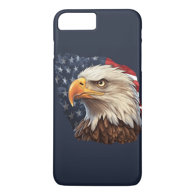 Capa Para iPhone, Case-Mate American Flag Bald Eagle (Verso)
