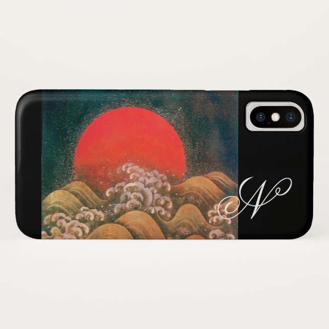 Capa Para iPhone, Case-Mate AMETERASU, SUN GODDESE vermelho preto (Verso (Horizontal))
