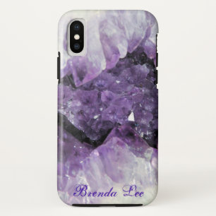 Capa Para iPhone X Ametist Geode 3D *Personalizar*