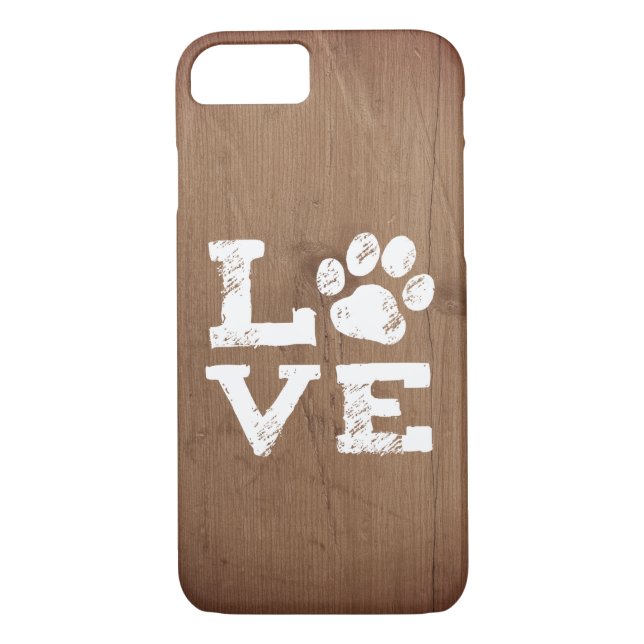 Capa Para iPhone, Case-Mate AMOR com impressão de pata de cão (Verso)