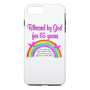 CAPA iPhone 8 PLUS/7 PLUS AMOR DE DEUS CELEBRADO DE DESIGN DE 85 ANOS