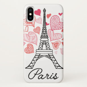 Capa Para iPhone X Amor de Paris, France