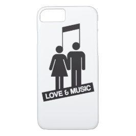 Capa iPhone 8/ 7 Amor e música