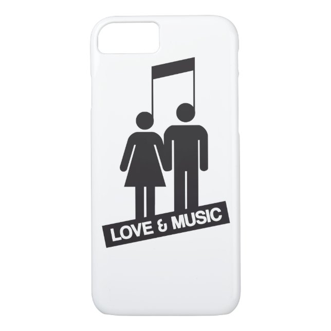 Capa Para iPhone, Case-Mate Amor e música (Verso)