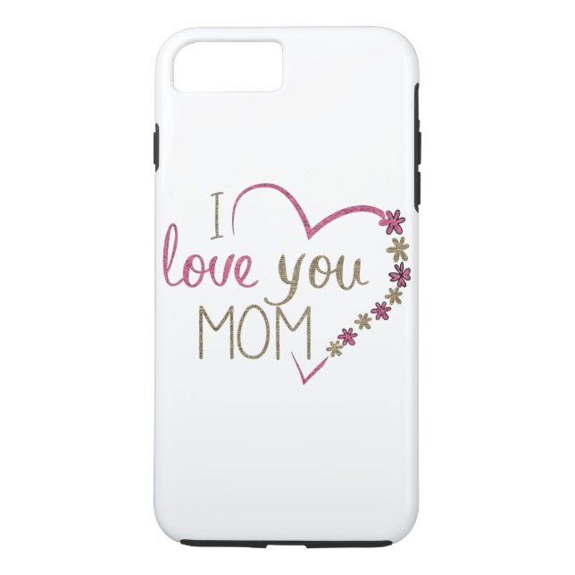 Capa Para iPhone, Case-Mate Amor Mãe Dia de as mães Heart (Verso)