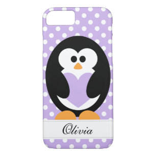 Capa Para iPhone Da Case-Mate Amor roxo do pinguim