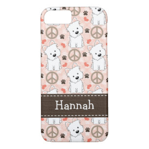 Capa iPhone 8/ 7 Amor Westies da paz