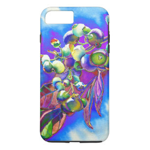 Capa iPhone 8 Plus/7 Plus Amoras azuis amoras azuis fruta azul
