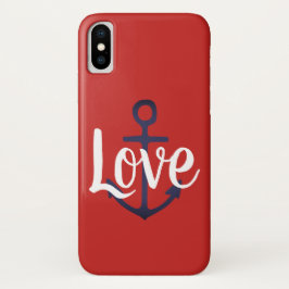 Capa Para iPhone Da Case-Mate ANCHOR náutico + script LOVE |