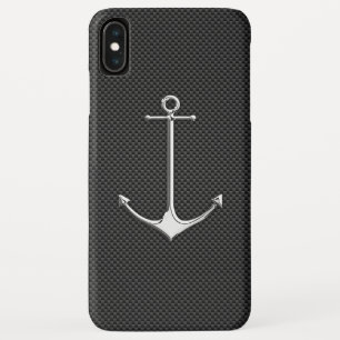Capa Para iPhone Da Case-Mate Âncora cromo no estilo de vida náutico por fibra d