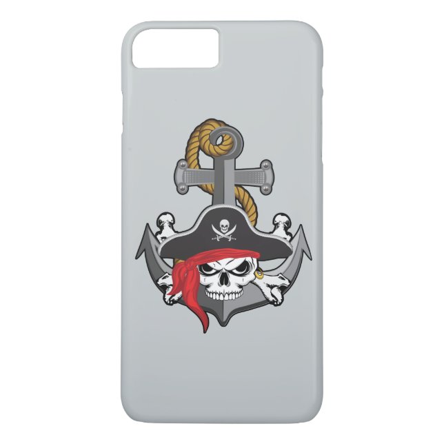 Capa Para iPhone, Case-Mate Âncora de Caveira Pirata (Verso)