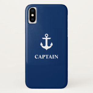 Capa Para iPhone Da Case-Mate Ancoragem azul Marinho náutica Capitão iPhone X Ca