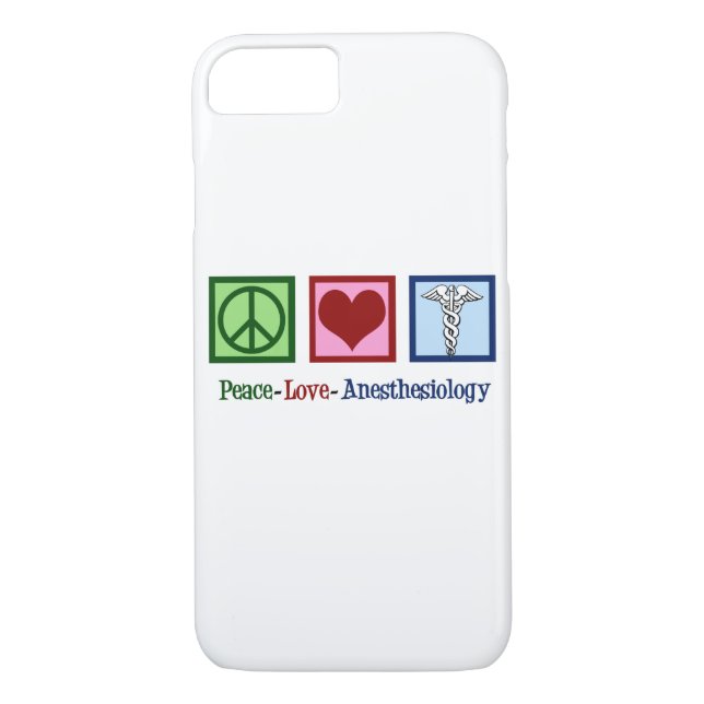 Capa Para iPhone, Case-Mate Anesthesiology do amor da paz (Verso)