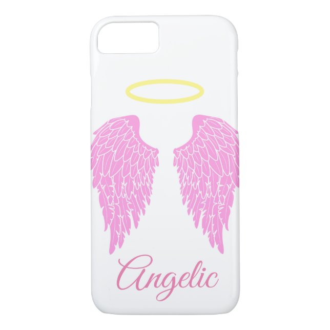 Capa Para iPhone, Case-Mate Angelic Pink Angel Wings & Halo (Verso)