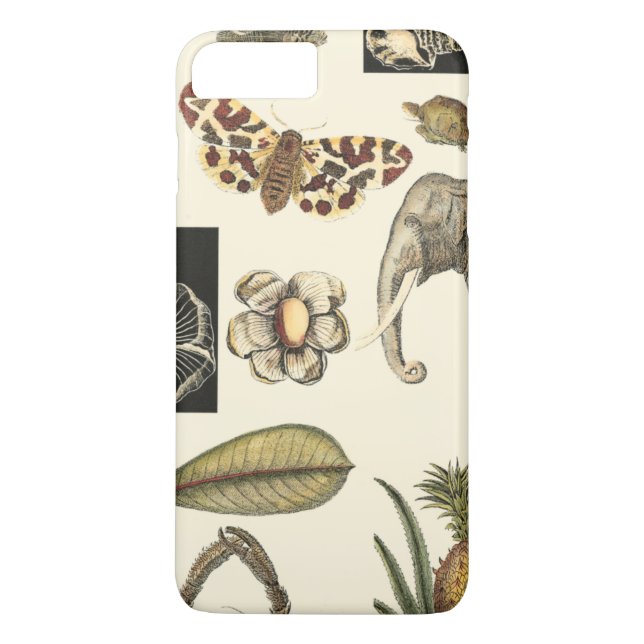 Capa Para iPhone, Case-Mate Animais Agrupados Pintados em Fundo de Nata (Verso)