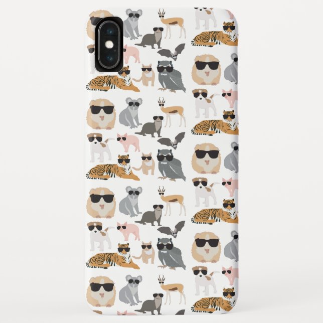 Capa Para iPhone, Case-Mate Animais legal e Engraçados Vestindo óculos escuros (Verso)