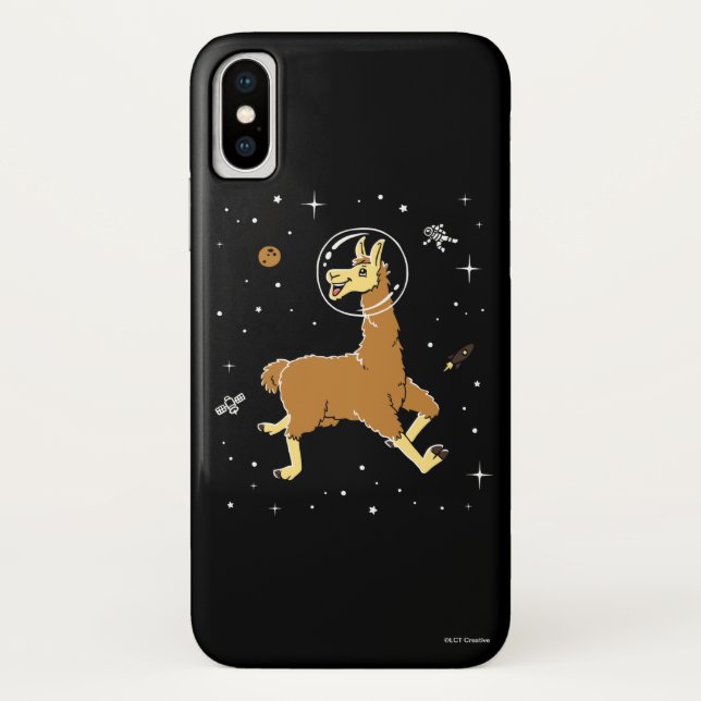 Capa Para iPhone, Case-Mate Animais Llama No Espaço (Verso)