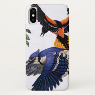 Capa Para iPhone Da Case-Mate Animais Selvagens Antigos Pássaros, Azuis Voando